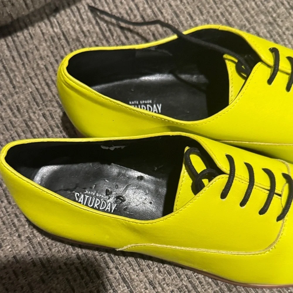 kate spade Women's Neon Yellow Oxfords